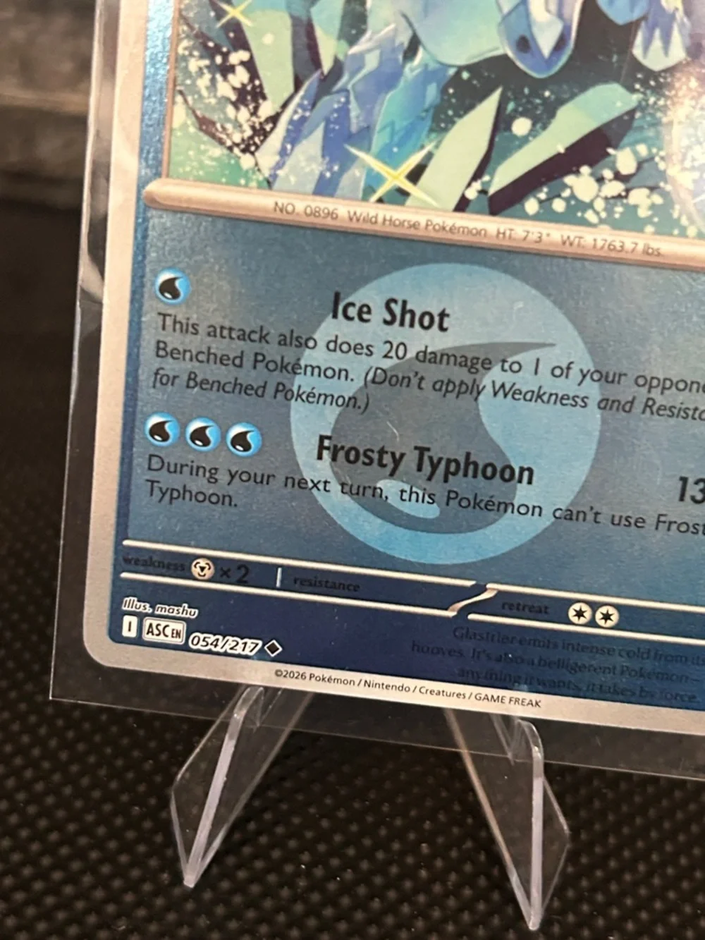 Pokémon Glastier 054/217 Reverse Holo Rare from Ascended‎ Heroes Set M/NM